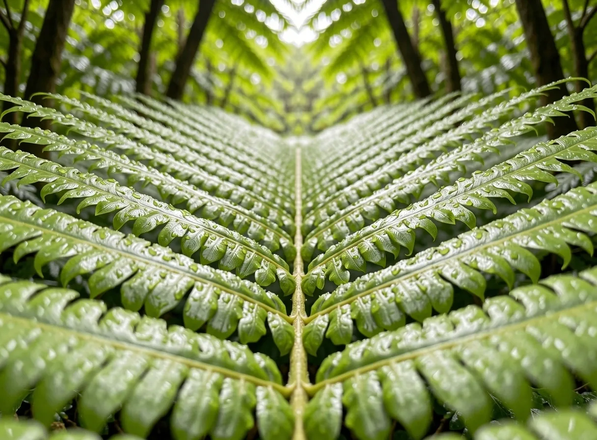 Botanical detail of tropical flora