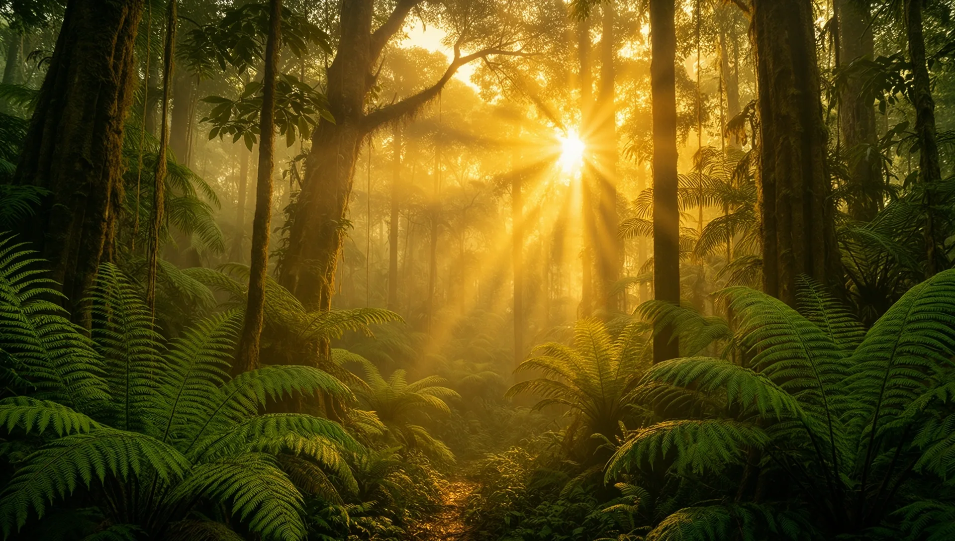 Rainforest twilight